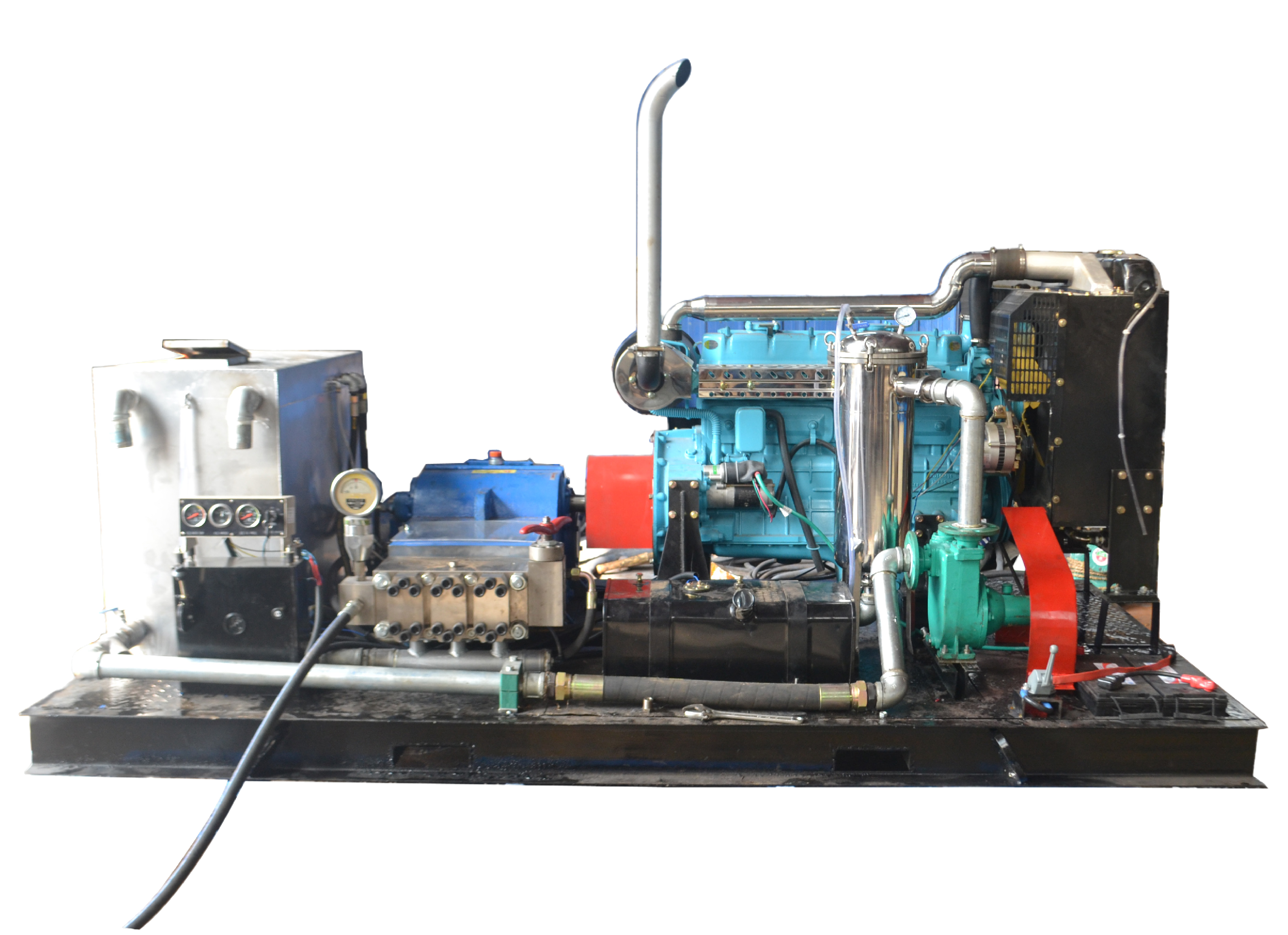 50-1000 diesel engine driven high pressure cleaning machine