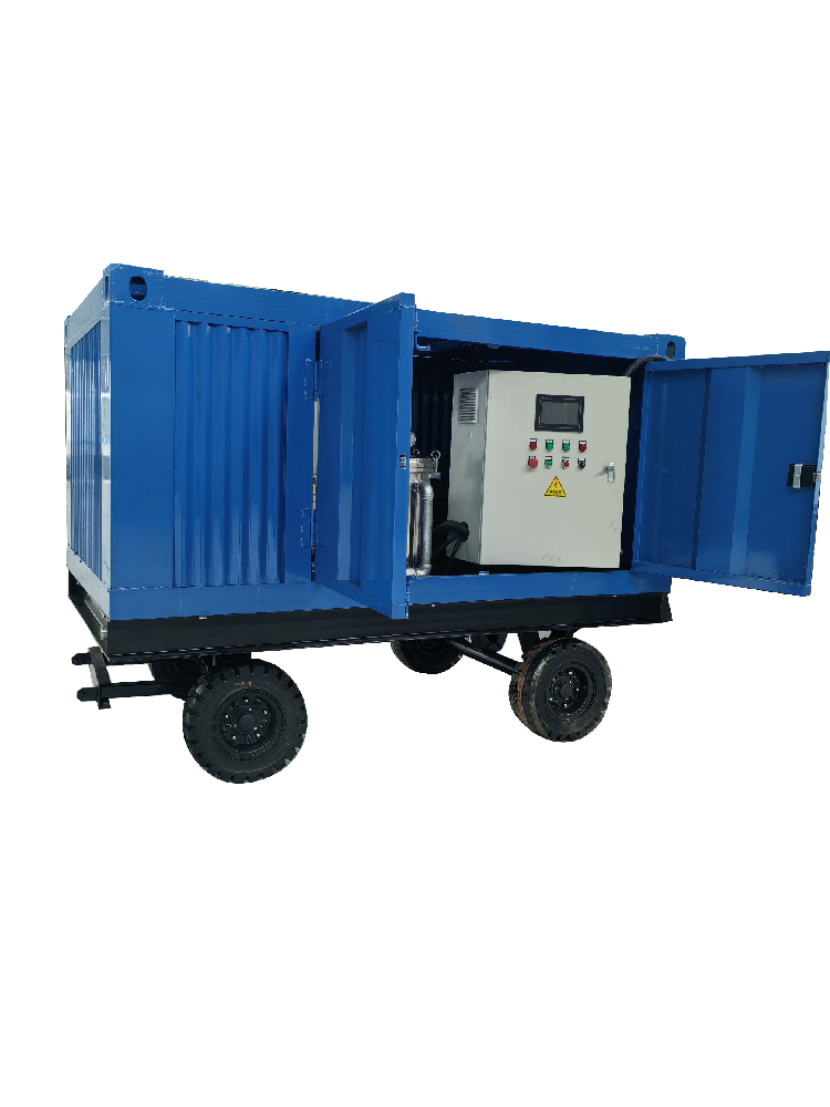 Application of high-pressure cleaning equipment in concrete chipping work